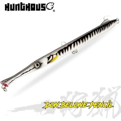 Hunthouse fishing lure don belone lure 225mm/27g long casting pencil stickbait pesca for fishing leerfish and blue fish