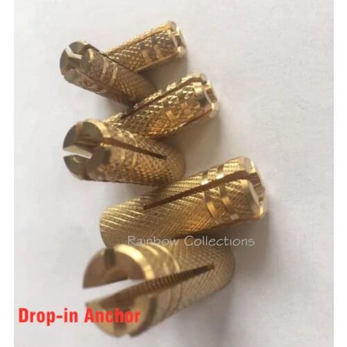 5pcs M6/M8/M10/M12 Pure Copper Drop-in Anchor Fastener Tools Single Blister Pop Anchor Woodworking Tools