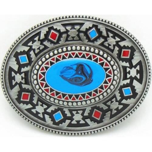 Western cowboy belt buckle snowflake drop oil zinc alloy mens luxury leisure accessories