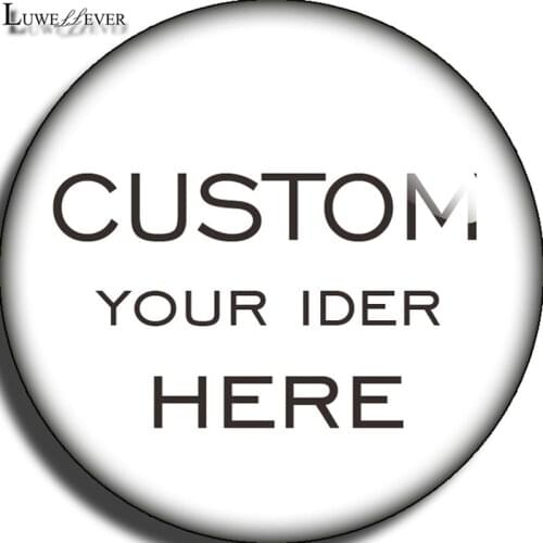 LUWELLEVER Custom 18mm Round Glass Snap Button Charm Jewelry Findings Snap Button Jewelry Component For Bracelet Necklace