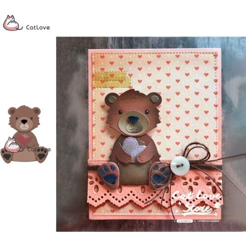 Lovely Bear Animal Metal Cutting Dies Stencils For DIY Scrapbooking Paper Card Decorative Craft Dies Embossing Die Cuts New 2019
