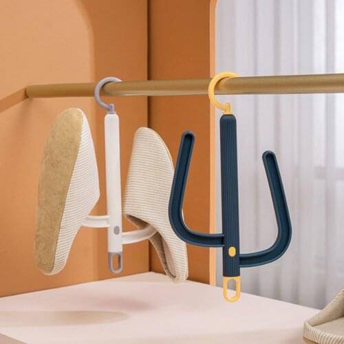 Multifunctional Rotatable Hook and Portable Shoe Rack For Home Balcony Simple Universal Drying Clothes Shoe Towel Hooks