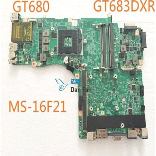 MS-16F21 For MSI GT683DXR Laptop Motherboard VER:1.0 VER:1.2 VER:2.0 Mainboard 100%tested fully work