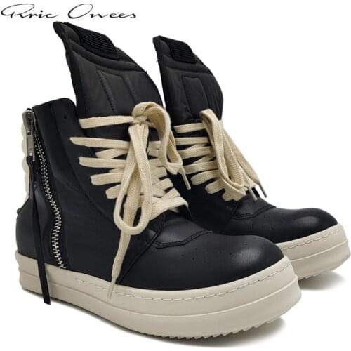 Original Men Shoes Rric Owens Womens Sneakers Mens Sneakers Shoes Streetwear Dark Style Men Shoe Mens Casual Shoes Boots
