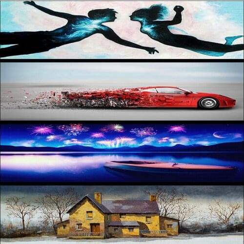 Full Diamond Painting Scenery treeF Cross Stitch Mosaic diamond embroidery landscape Needlework Patterns Round Rhinestone Home d