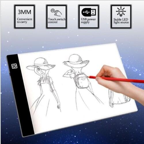 Dimmable! Ultrathin A4 LED Light Tablet Pad Apply to EU / UK / AU / US / USB Plug Diamond Embroidery Diamond Painting Cross Stit