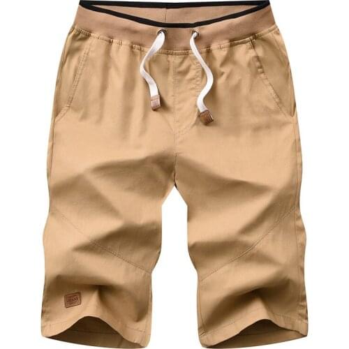 Summer Shorts Men Fashion Casual Breathable Cotton Wash Straight Solid Men Short Mens Clothing Chores Para Hombre