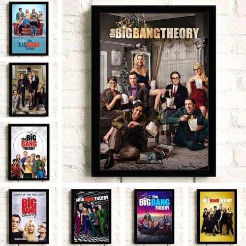 The Big Bang Theory Tv Movie Quality Wall Art Home Decor Canvas Painting Art Nordic Decoration Hotel Bar Cafe Living Room Poster