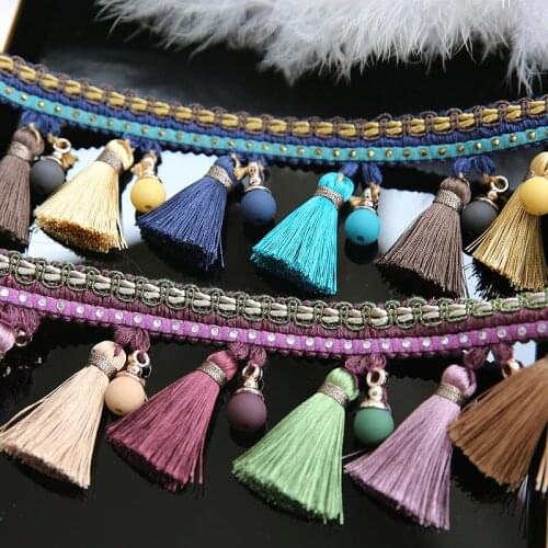 Tessel drop Wedding dress accessories Pearl Beaded Trim fabric applique patches for clothes parche ropa Sew on 7*100cm
