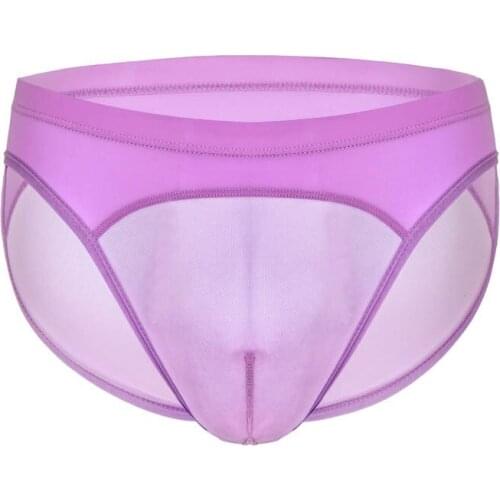 Mens Mesh Briefs Sexy Underwear Transparent Penis Pouch Cueca Male Underpants Hombre Panties Thin Breathable Low Waist Bottoms