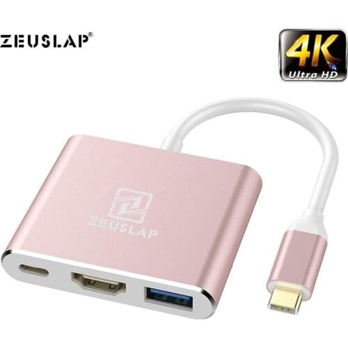 USB 3.1 Type C to HDMI Hub Adapter 4K USB Hub for for Mac Air Pro Huawei Mate20 Samsung S9 Switch Type C to HDMI Hub