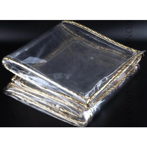 Thickness 0.35mm Transparent PVC Tarpaulin Rainproof Cloth Garden Courtyard Truck Car Canvas Cover Waterproof Sunshade Cloth