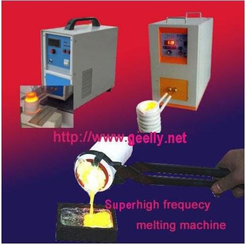 Ultra high frequency Induction heating melting machine for melting Gold silver copper brass 0.05-2kgs