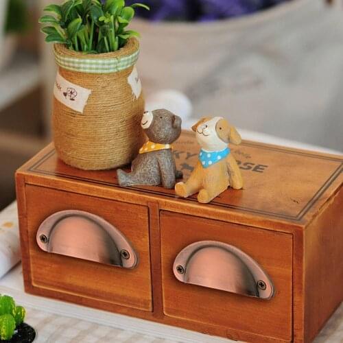 10 Bin Style Drawer Pulls DIY Jewelry Box Knobs Metal Iron Wardrobe Cabinet Handles Home Furniture Pull Shell Cup Dresser Grips