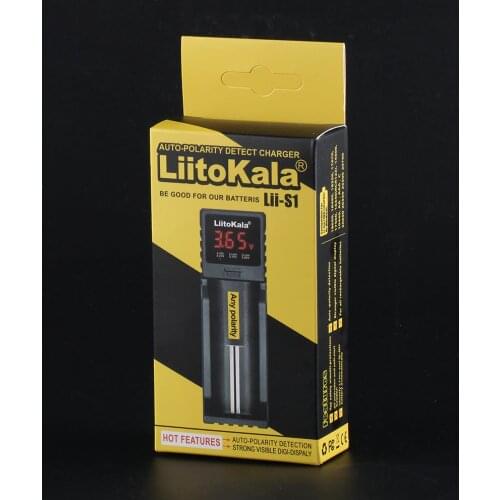 LiitoKala lii-S1 18650 Battery Charger For 26650 16340 RCR123 14500 LiFePO4 1.2V Ni-MH Ni-Cd Rechareable Battery smart charger