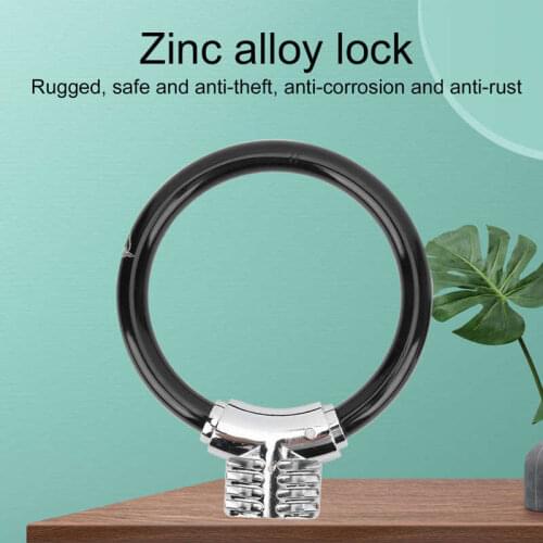 Safety lock Portable Steel Cable Lock Zinc Alloy Anti-Theft Safety Lock with 2 Keys for Bicycle Mountain Bike anti theft lock