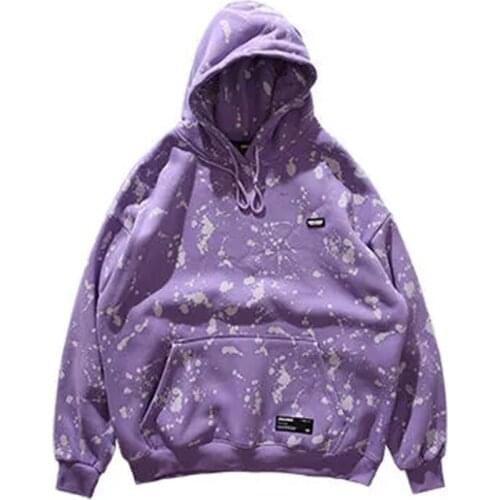 2021 Spring Graffiti Printing Loose Womens Hoodies Hip Hop Sweatshirt Pockets Oversize Thick Sweatshirts Fashion Women Clothing