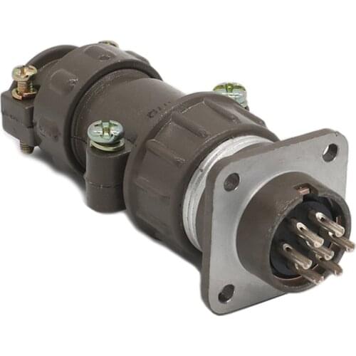 ZHQCN P20K11Q/P20J11A 10A M20 Waterproof Electrical Soldering Connector 7 Pin Adapter Female Plug Male Socket Solar LED Display