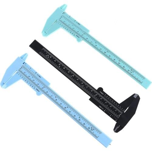 0-150mm Double Scale Plastic Vernier Caliper with Mini Measurement Tool for Students