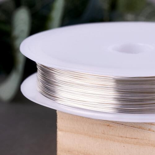 1 Roll 0.2/0.3/0.4/0.5/0.6/0.7/0.8mm Jewelry Beading Copper Wire Metal Craft Wire For Jewelry DIY Bracelet Gold Silver Color