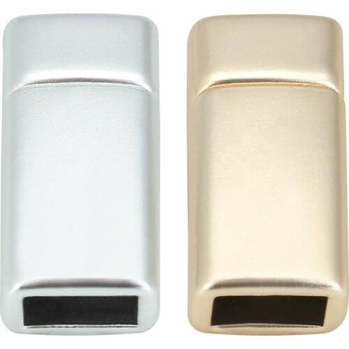 10pcs/lot 3mmX6mm Zinc Alloy Magnetic Clasps For Flat DIY Leather Bracelets End Connector Jewelry Handmade Accessories