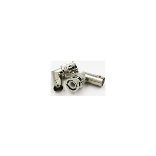 2pcs/lot BNC Male to BNC Female In Series Right Angle RF Adapter Connector