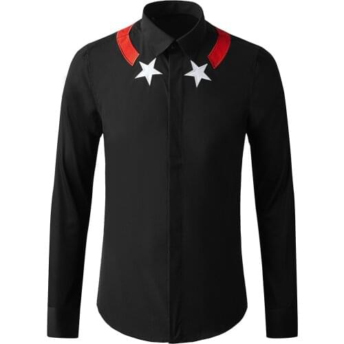 2020 New Arrival High Quality Fashionable Men Embroidered Long Sleeve Cotton Casual Shirts 100% Cotton Size M L XL 2XL 3XL