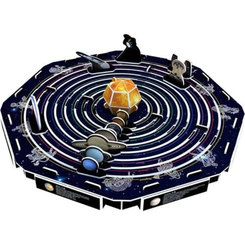 3D Aerospace Solar System Globe Puzzle Jigsaw Educational Toy DIY Assembled Gift L4MC