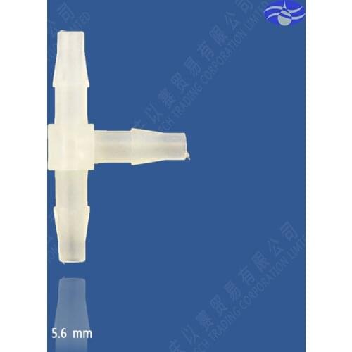 5.6mm(7/32") Tee plastic pipe connector,hose connector,pipe fittings