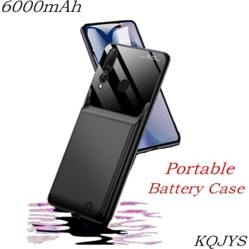 KQJYS 6000mAh External Battery Charge Cases for Huawei Nova 4 Portable PowerBank Battery Charging Cover for Nova 4E Battery Case