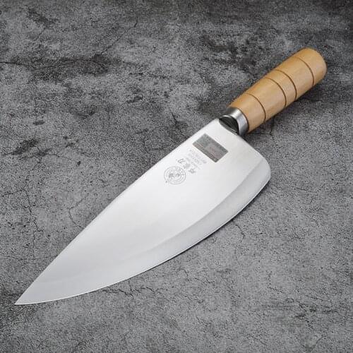 Deng knife Chinese kitchen knives Stainless steel vegetable cleaver butcher meat knife handmade wooden handle chef knife
