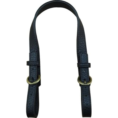 47~54CM Double-ended Adjust Handbag Belt Handle Shoulder Bag Strap for DIY Solid Color PU Leather Replacement Bag Accessories