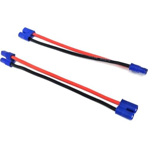 EC3 Male Female 14AWG Connector Plug SR Wires Extension Cord 150mm 300mm 450mm For RC Airplane