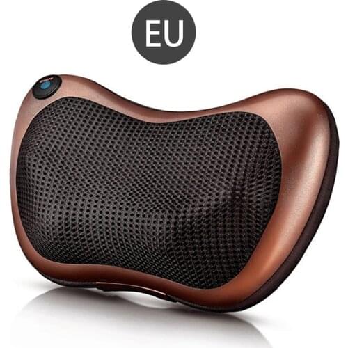 Massager Dual-use Household Car Neck Foot Cervical Massage Waist Back Body Electric Massage Pillow Cushion Infrared Heated