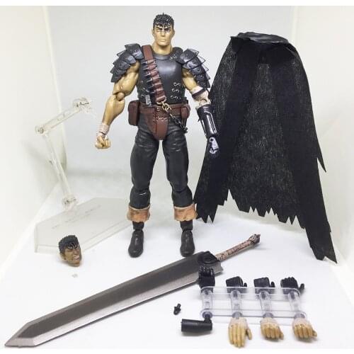 Game Berserk Beruseruku Figma 359 Black Swordman Pvc Action Figure Collectible For Kids Toys Gifts Brinquedos