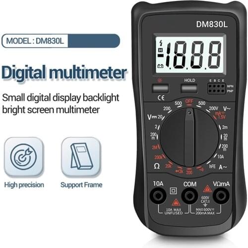 Digital Multimeter Testers AC/DC Voltage Current Capacitance Meter With Large LCD Backlit Screen Professional Electrician Tools