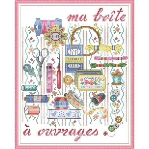 Needlework Set Cross Stitch Printing Embroidery 11CT 14CT Needlework Traditional Craft DIY Landscape Home Decoration Painting