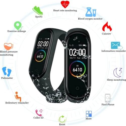 New M4 Smart Band Fitness Tracker Smart Watch Sport Smart Bracelet Heart Rate Blood Pressure Smartband Monitor Health Wristband