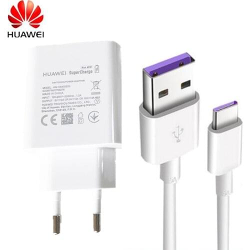 Huawei Charger Original EU US 40W Supercharge Power Adapter 5A USB Type C cable for Mate 30 pro 30RS Nova 7 7pro 7SE P30 P40 pro