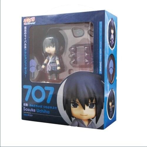 Anime Naruto Figure Sasuke Uchiha GSC 707# Clay Doll Highly Skilled Ninja Q Version Model Collectible Toys Sasuke Orochimaru Toy