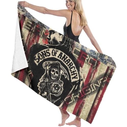 Towel luxury super absorbent and quick-drying super large bath towelSons Of Anarchy super soft hotel bath towel