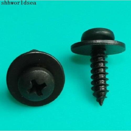 Shhworldsea Zinc Black Cross Recessed Round Head Tapping Screw Fastener Clip