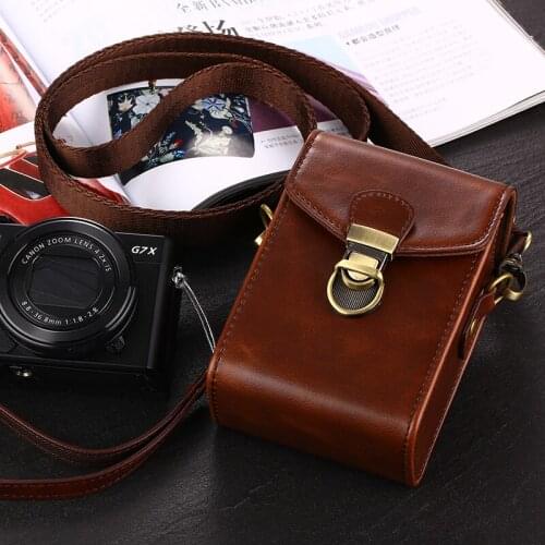 PU Leather Digital Camera Bag Shoulder Case For Samsung WB150F WB151 WB200F WB250F WB280F WB350F WB500 WB550 WB700 WB800 WB850F