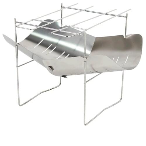 Ultralight outdoor wood stove burner multifunctional folding alloy heating stove barbecue charcoal stove