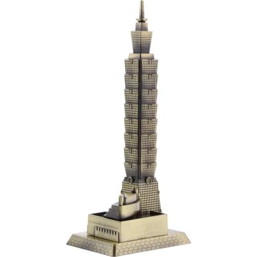 Vintage Taipei 101 Tower Building Sculpture Figurine Statue Model of Taiwan Home/Office Decor Collectibles