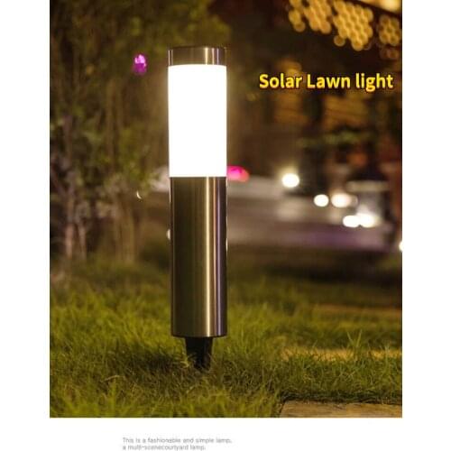 Stainless Steel Solar Lawn Lamps Waterproof Solar Garden Light for Garden Pathway Landscape Solar Led Light Outdoor Lawn Lights