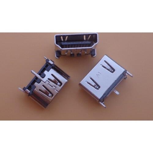 1-3pcs Charging Port Jack HDMI-compatible HD socket sub vertical 19pin 0.5mm gold pin connector