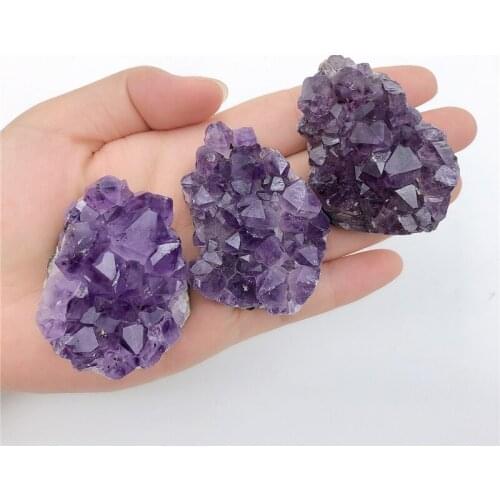 Lovely 1PC Natural Amethyst Quartz Crystal Gemstone Hedgehog Reiki Healing Chakra Hand Carved Rough Natural Quartz Crystals