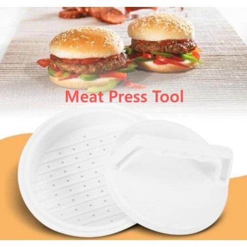 1pc PVC Kitchen Round Shape Burger Press Food-Grade Hamburger Meat Press Beef Grill Hamburger Press Patty Maker Mold Mould Tool