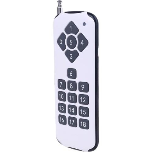 18CH Channel RF ASK Remote Control 433MHz 18 Keys High Power Wireless Transmitter for Switch Door Lock Alarm 85DD